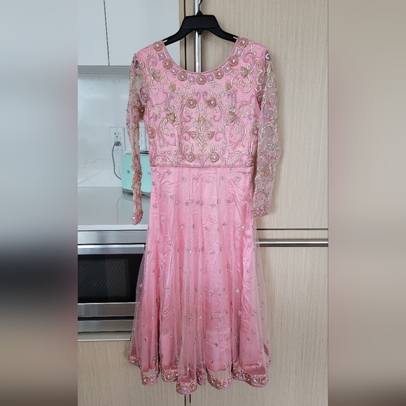 Heavy Embroidery Pink Punjabi Suit - Picture 3 of 8